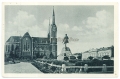 Békéscsaba, Kossuth tér 1936 - katolikus templom, Kossuth szobor