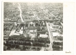 Békéscsaba, Szent István tér 1974 - városháza, múzeum, ifjúsági ház, Körös Hotel (eredeti légifotó)